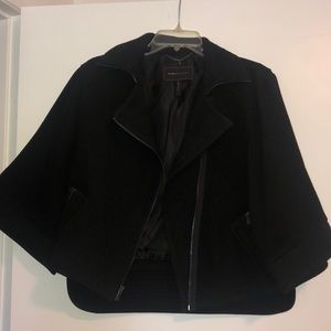 BCBG Black Cape Coat